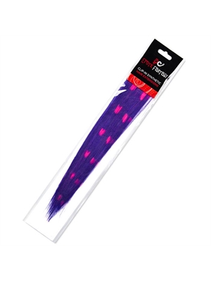 Clip-In цветные локоны фиолетовые с розовыми сердечками