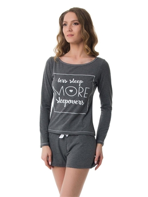 Пижама Sleeps: лонгслив и шорты