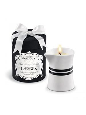 Массажное масло в виде большой свечи Petits Joujoux London с ароматом ревеня, амбры и чёрной смородины