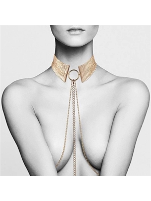 Золотистый ошейник Desir Metallique Collar с цепочками