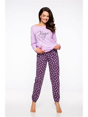 Женская пижама Jula с фиолетовыми брюками
