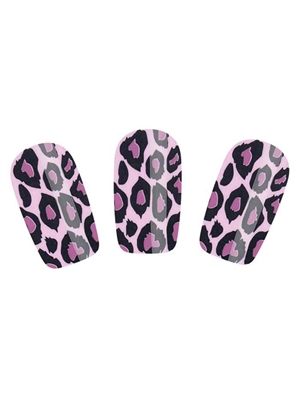 Набор лаковых полосок для ногтей Nail Foil - Фиолетовый леопард